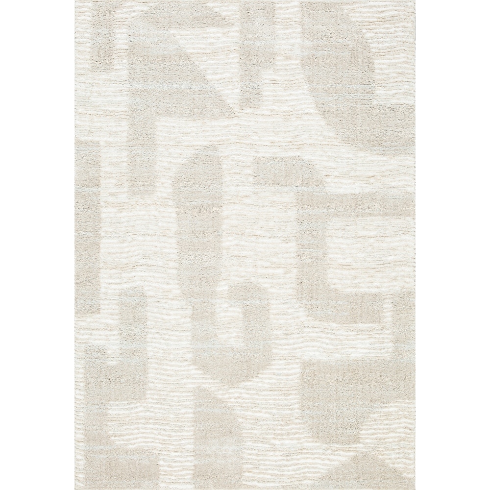 Terra by Obeetee Oslo Puzzle Ivory Rug
