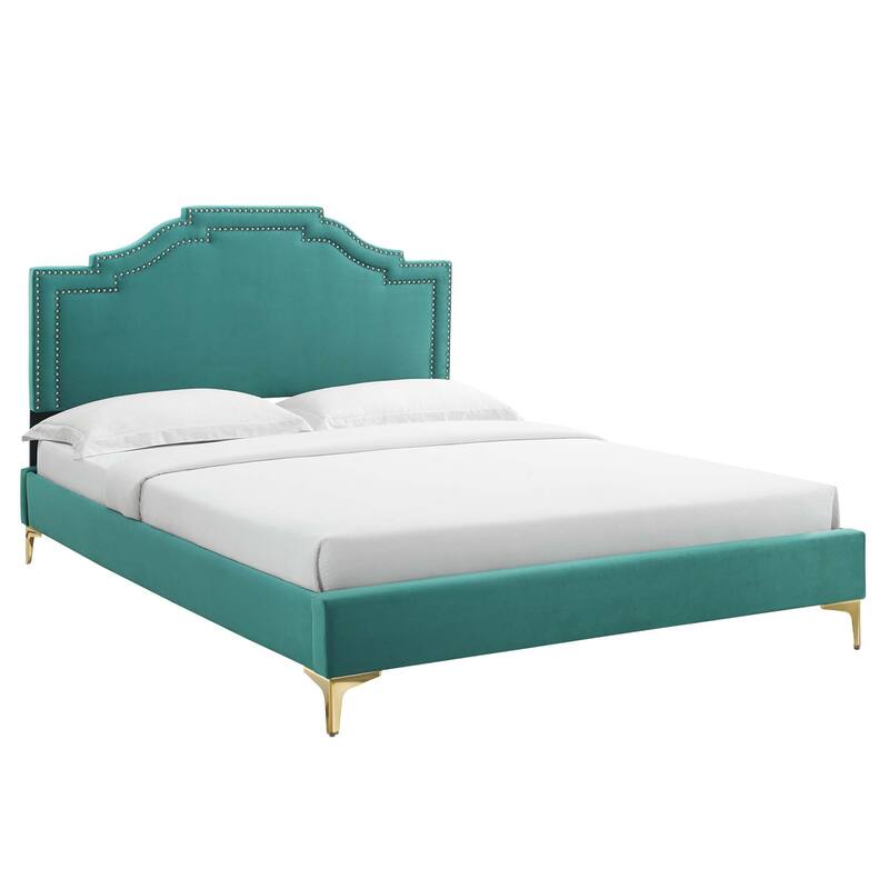 Adelaide Performance Velvet King Platform Bed
