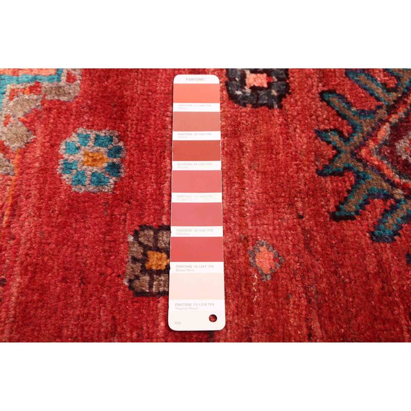 ECARPETGALLERY Hand-knotted Konya Anatolian Red Wool Rug - 4'10 x 8'10