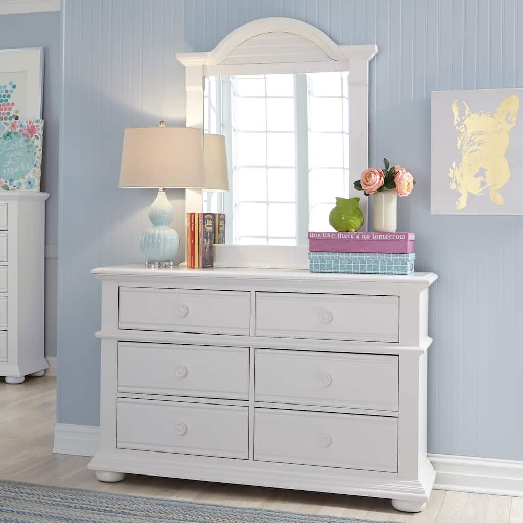 Summer House Oyster White Dresser & Mirror