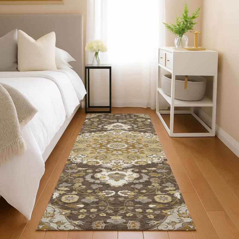 Machine Washable Indoor/ Outdoor Global Eckley Chantille Rug