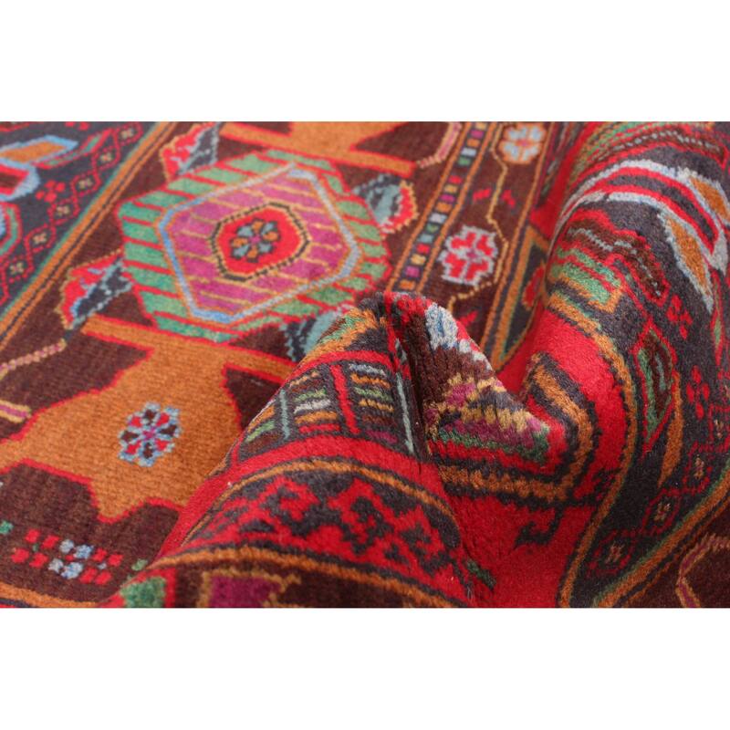 ECARPETGALLERY Hand-knotted Teimani Red Wool Rug - 2'9 x 4'7