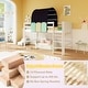 preview thumbnail 13 of 19, Twin Size Loft Bed Playhouse Bed Frame with Tower Tent and 3 Storage Pockets
