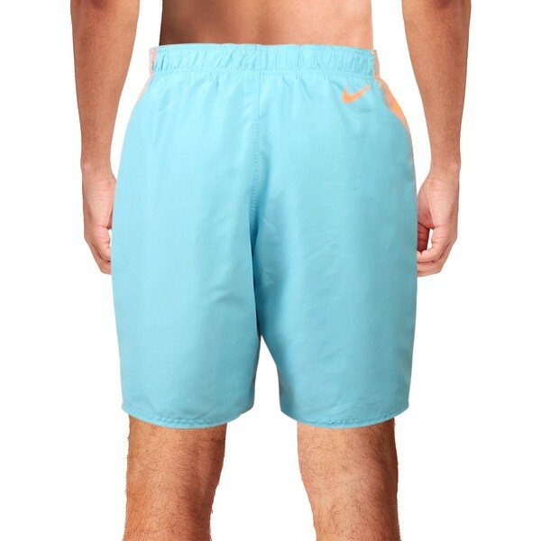 mens elastic swim trunks