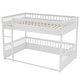 preview thumbnail 8 of 11, Convertible Bunk Bed with Ladder and Safety Guardrails, Solid Wood Frame