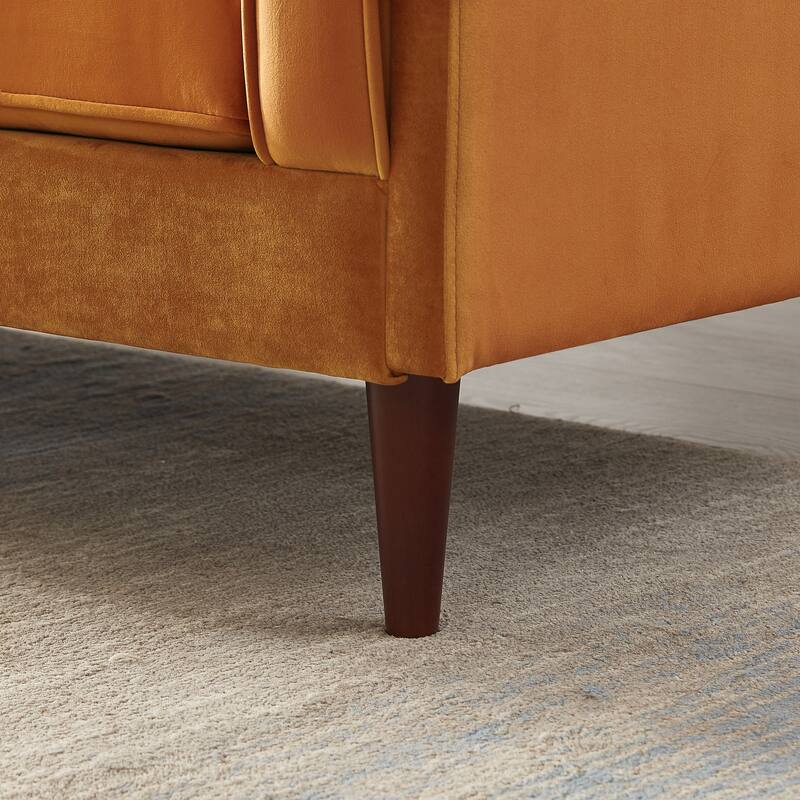 Lavinia Mid Century Modern Style Sofa Couch for Living Room - 33" x 88" x 34"