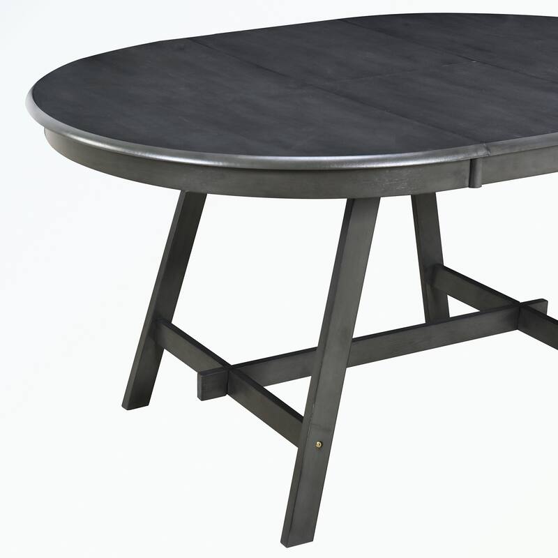 Round Extendable Wood Dining Table