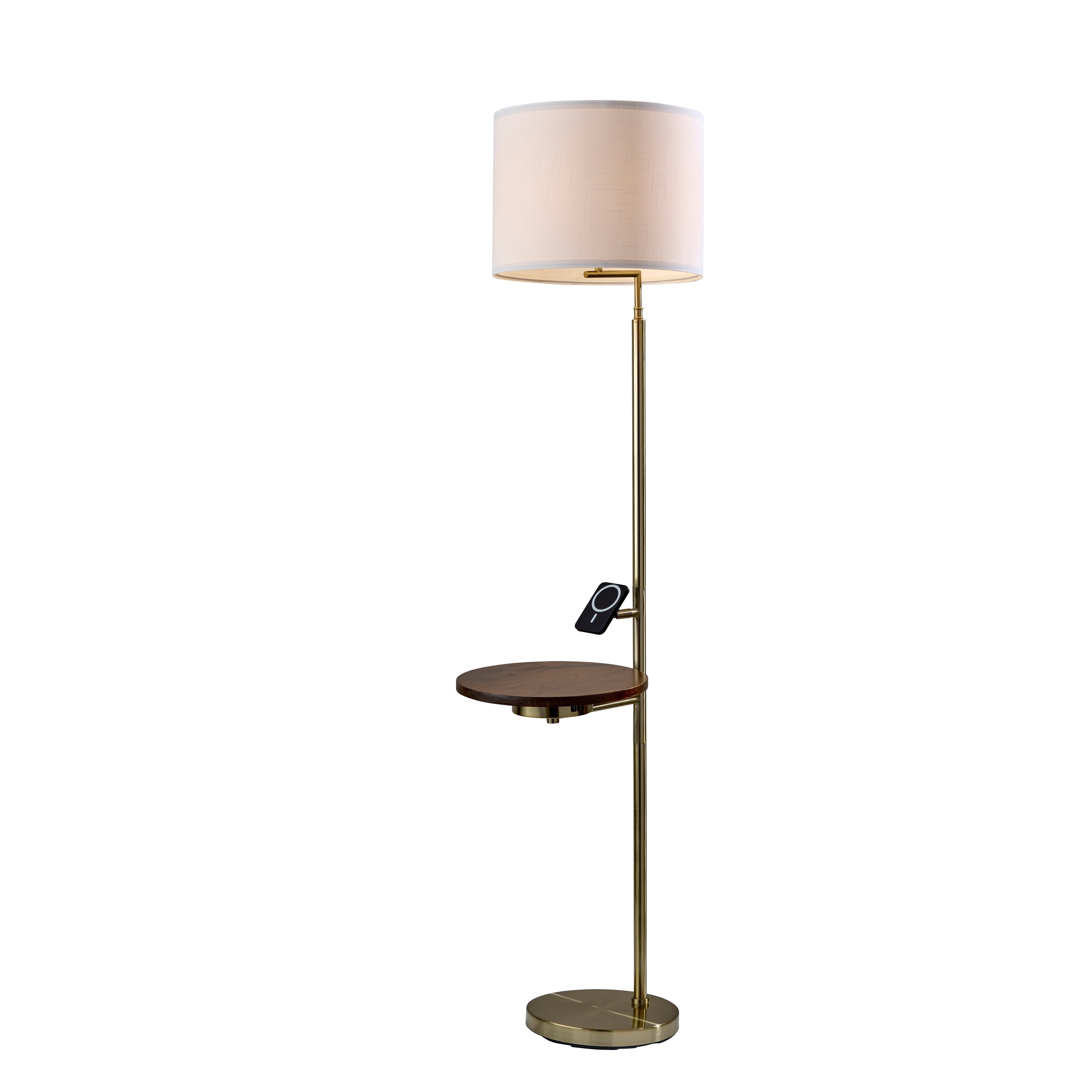 ADESSO Rowe Wireless Charging Task Floor Lamp w. Table