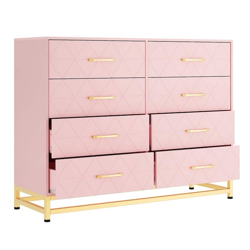 8 Deep Drawer Dresser for Bedroom Wood