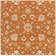 preview thumbnail 28 of 30, Hand-tufted Trey Traditional Wool Area Rug Orange - 8' Square
