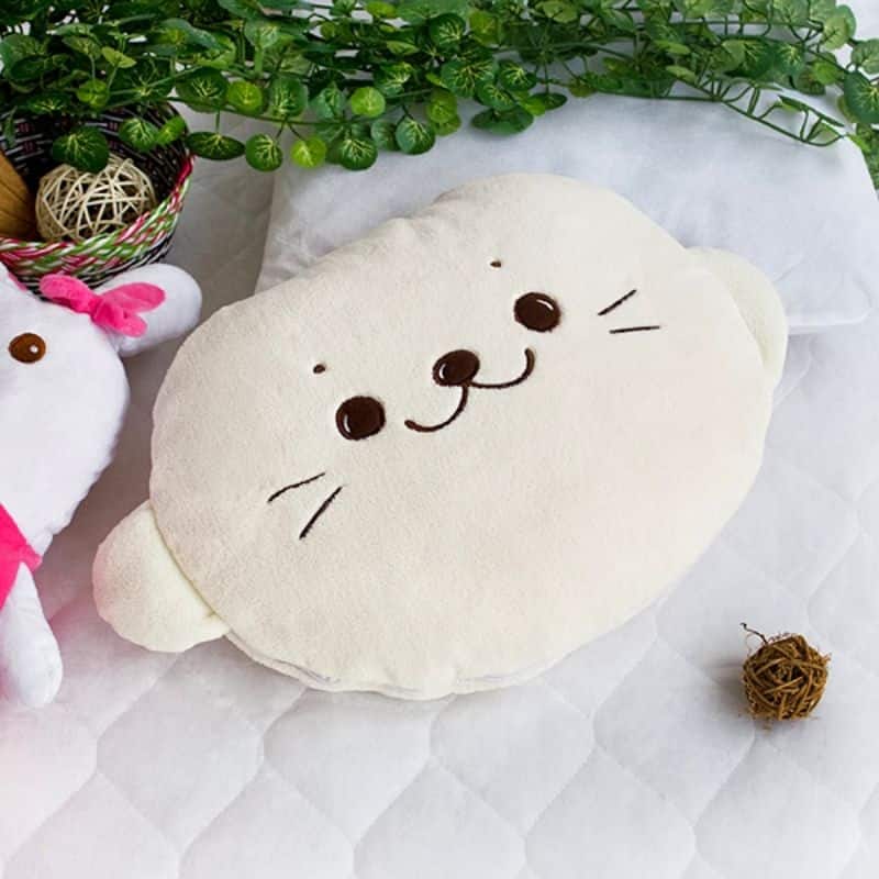 Coral Fleece Throw Blanket Pillow Cushion / Travel Pillow Blanket (39.4 by 59.1 inches) - 39.4 by 59.1 inches