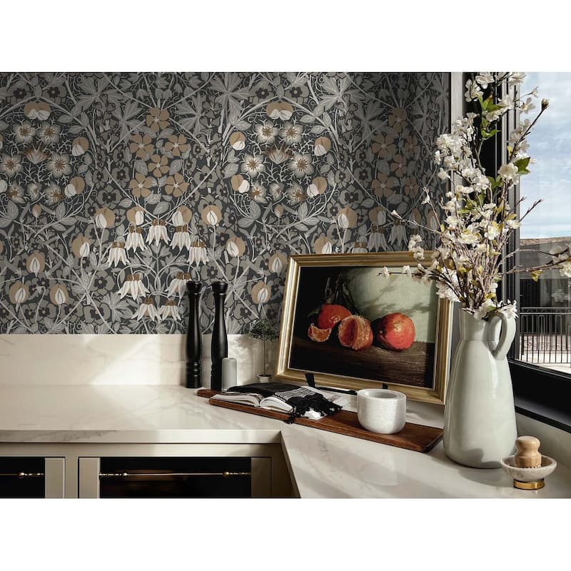 NextWall Tulip Garden Peel and Stick Wallpaper