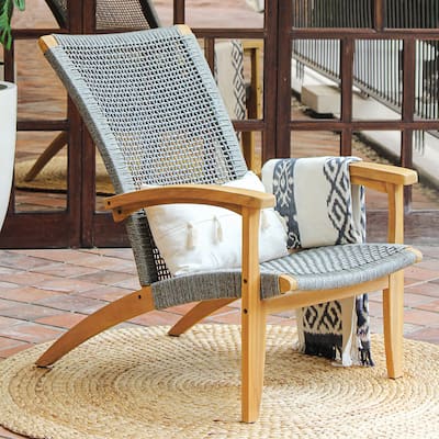Cambridge Casual Dallas Teak Wood Outdoor Adirondack Chair