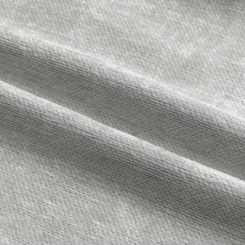 Chenille Solid Room Darkening Back Tab Single Curtain Panel