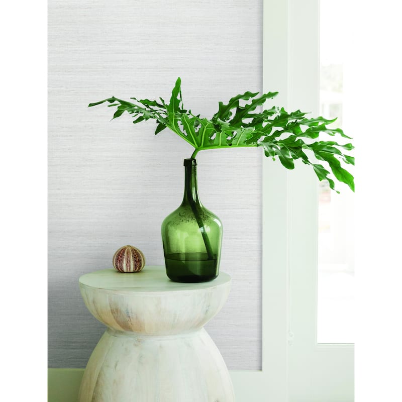 Sparks Milano Silk 39.3 In W X 33 Ft L Wallpaper - Fog