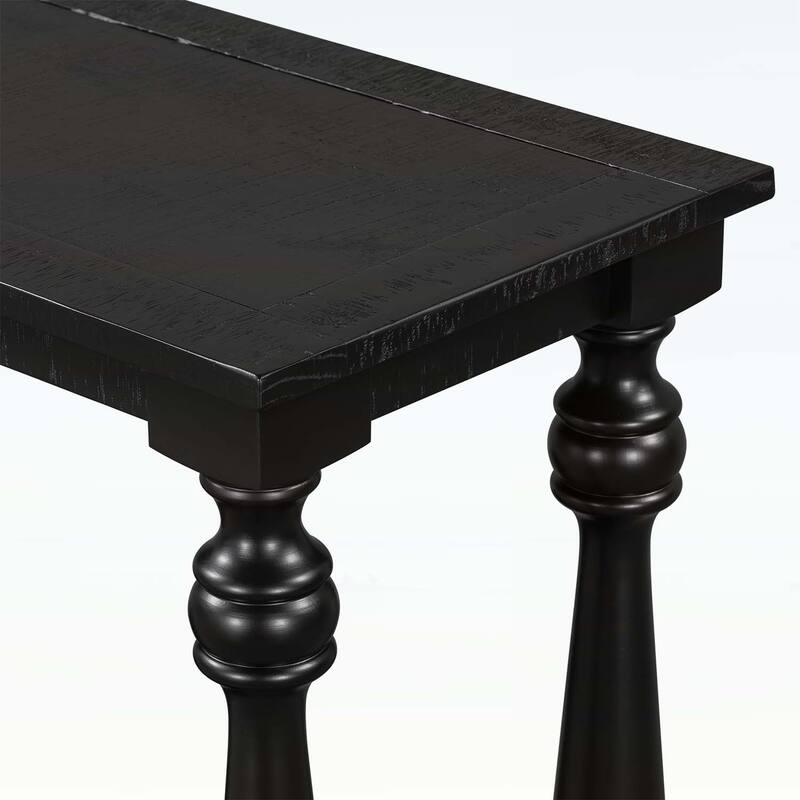 Console Table with Bottom Shelf and Four Vase Legs,for Entryway,Hallway,Living Room,Bedroom