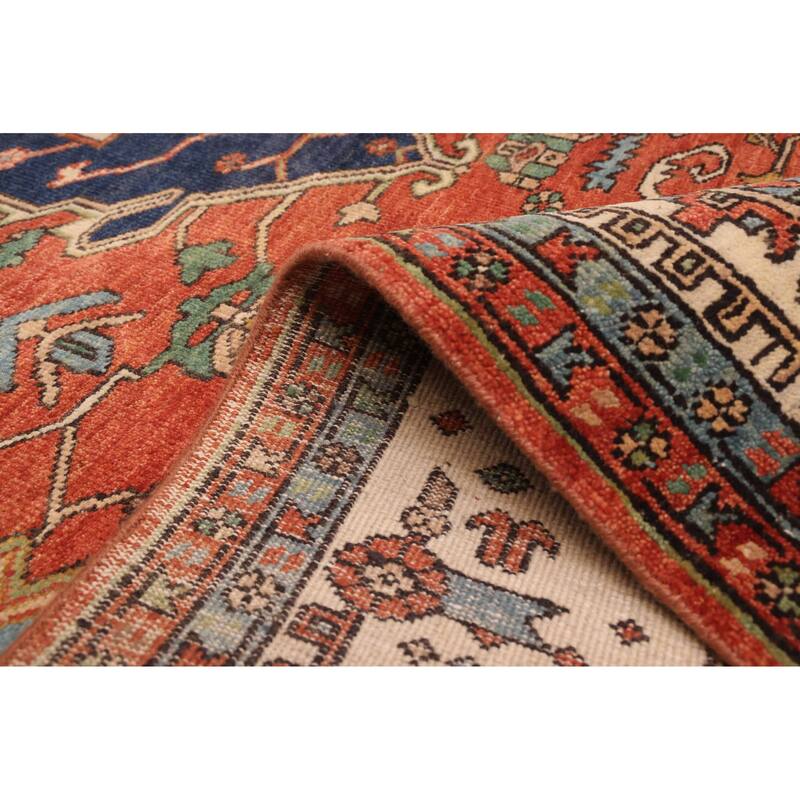 ECARPETGALLERY Hand-knotted Jules Sultane Dark Copper Wool Rug - 8'11 x 11'10