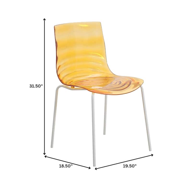 ABS Plastic Dining Chair with Stainless Steel Base Astor Series