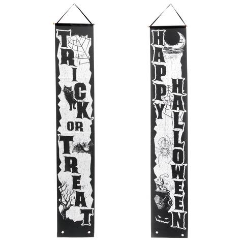Halloween Vertical Door Banners, 2-pack - 13x9x.2 in