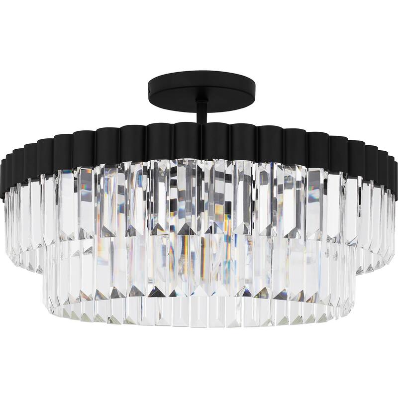 Quoizel Semi-Flush Mount Four Light Semi Flush Mount - Matte Black