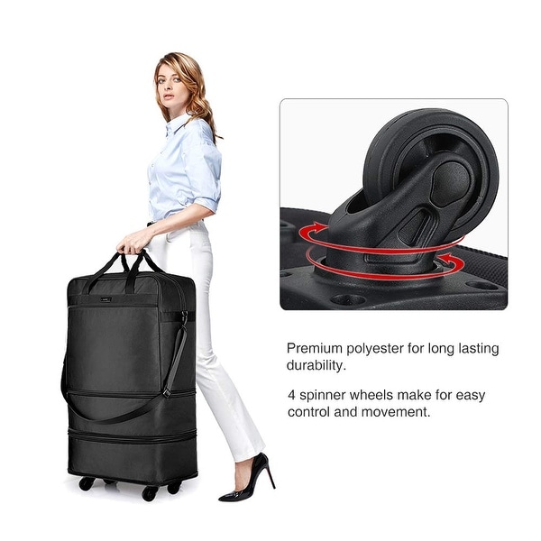 foldable luggage with wheels