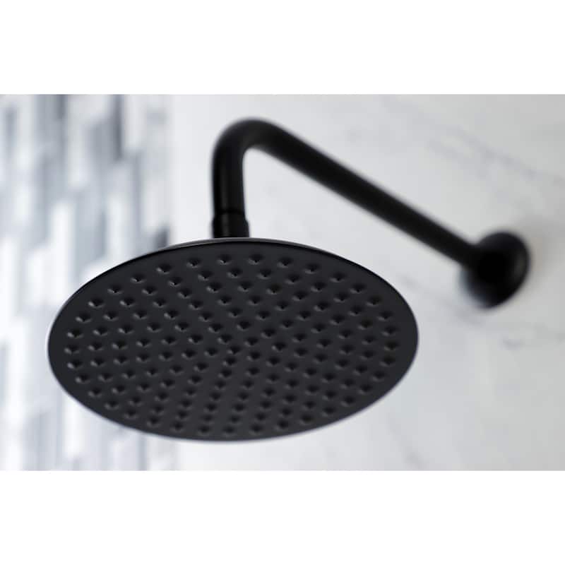 Kingston Brass Victorian 8-Inch Brass Shower Head with 12-Inch Shower Arm