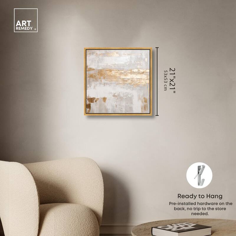 Melted Goldscape IV Canvas by Art Remedy