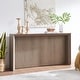 preview thumbnail 1 of 8, Piedmont 56" Wide Rectangular Console Table Antiqued Gray Oak