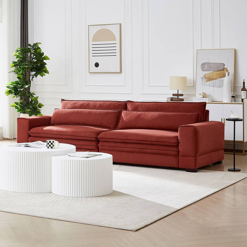 104.72'' Mid-Century Sofa Couch Modern Upholstered Couch