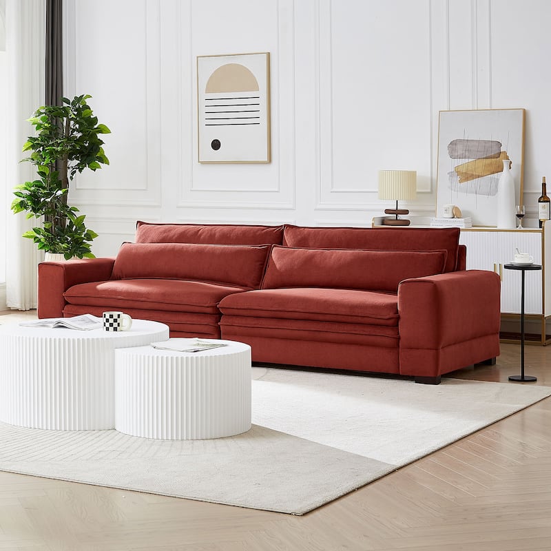 Mid-Century Sofa Couch Modern Upholstered Couch