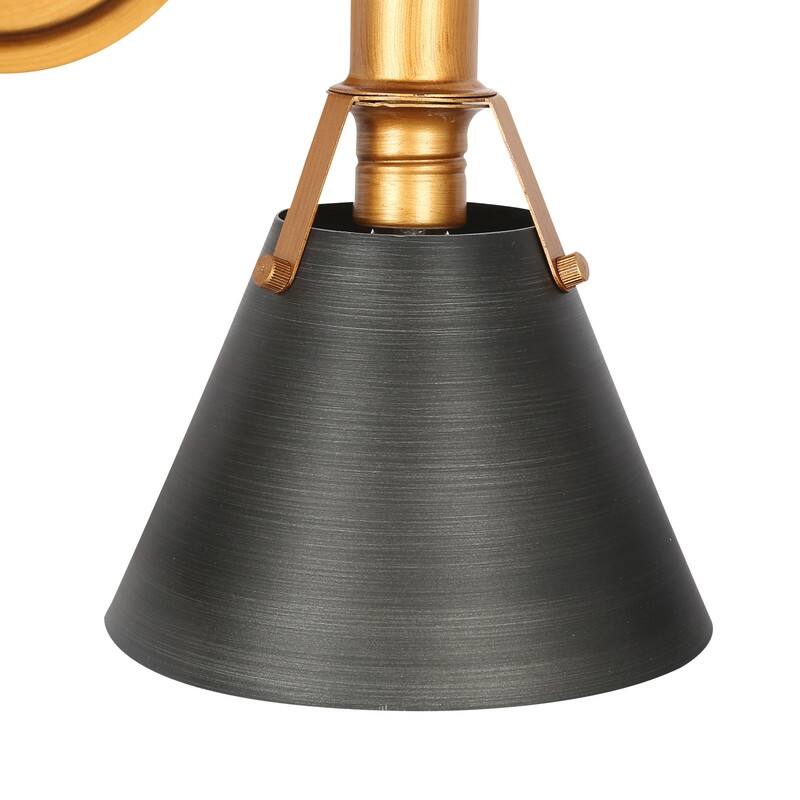 Coney Modern 4-Light Bathroom Vanity Light Cone Metal Shade Wall Sconces