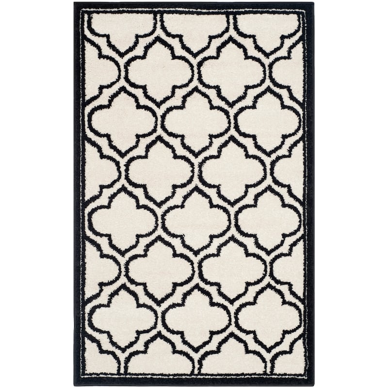 SAFAVIEH, Amherst Doraline Modern Rug - 2'6" x 4' - Ivory/Anthracite