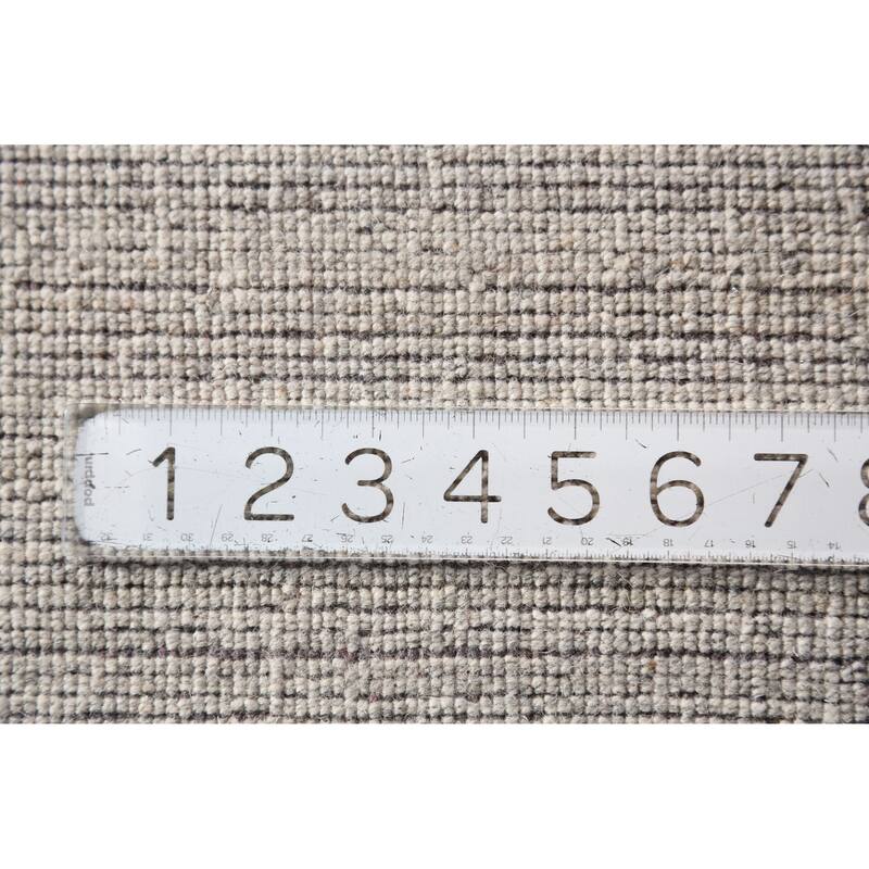 Gabbeh Indian Area Rug Hand-Knotted Grey Tribal Wool Carpet - 5'0" x 7'9"