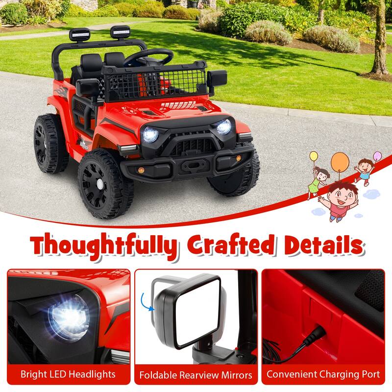 Gymax Kids Ride on Car Truck 12V Battery Powered Electric Vehicle w/
