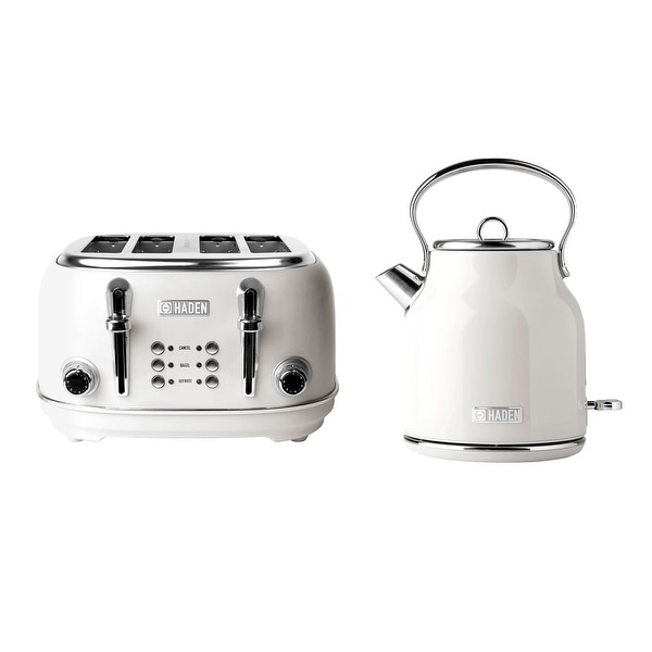Haden Heritage 1.7 Liter Electric Tea Kettle 4 Slice Wide Slot