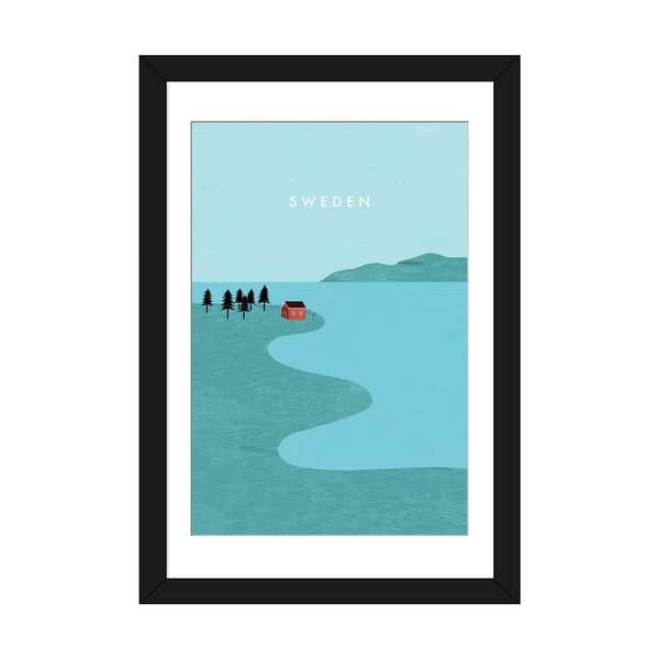 slide 2 of 20, iCanvas "Sweden" by Katinka Reinke Black - 32x24x1