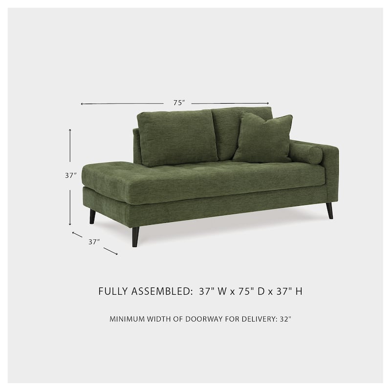 Signature Design by Ashley Bixler Olive Right-Arm Facing Corner Chaise - 37" W x 75" D x 37" H