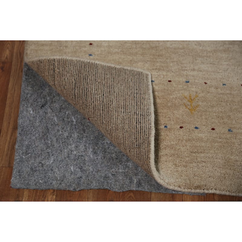 Gabbeh Indian Area Rug Hand-Knotted Bedroom Wool Carpet - 5'5" x 7'6"