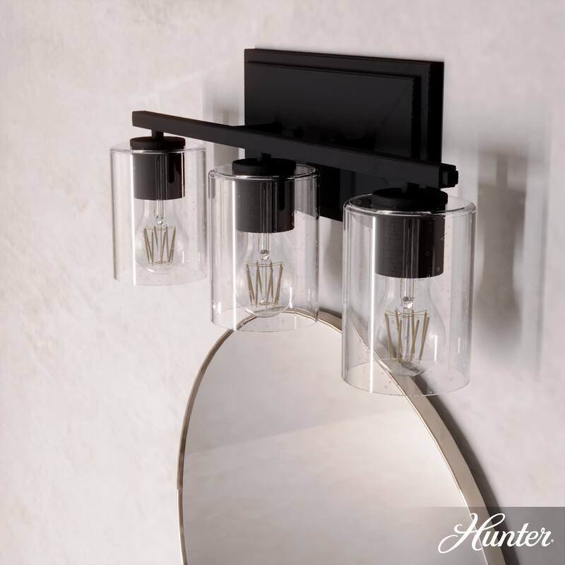 Hunter Kerrison Bathroom Vanity Wall Light - Contemporary, Industrial, Transitional - Damp Rated! - 21" - 3 Light - Natural Iron