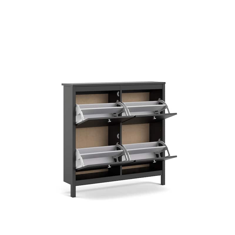 Porch & Den Madrid 4-Drawer Shoe Cabinet