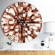 preview thumbnail 1 of 7, Designart 'Reflective Checkered Cube' Oversized Modern Wall CLock 23 in. wide x 23 in. high