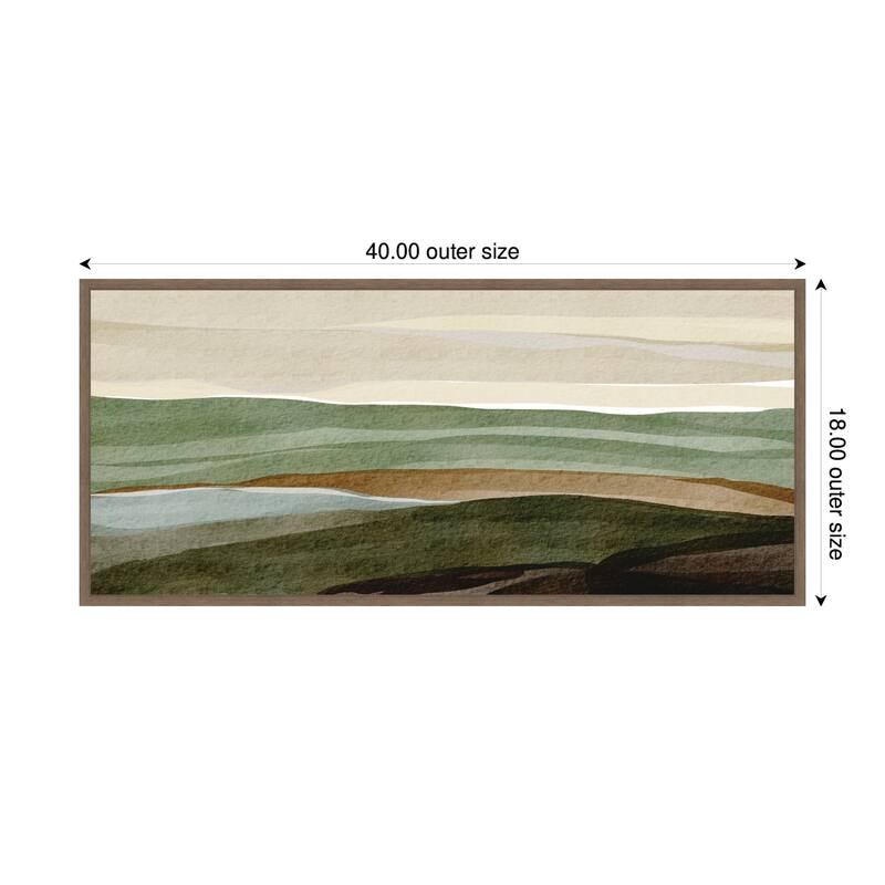 Kate and Laurel Natures Charm lll Panel by Nikita Jariwala Framed Canvas Wall Art Print