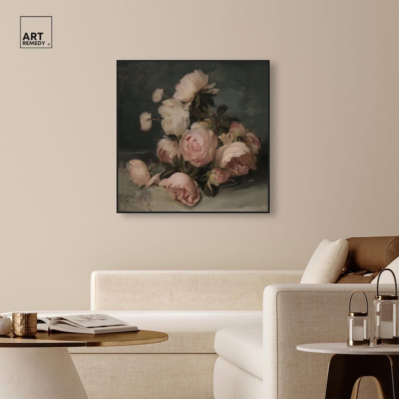 Roses in Shadow II Canvas by Art Remedy