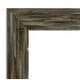 preview thumbnail 15 of 21, Beveled Wood Wall Mirror - Fencepost Brown Narrow Frame