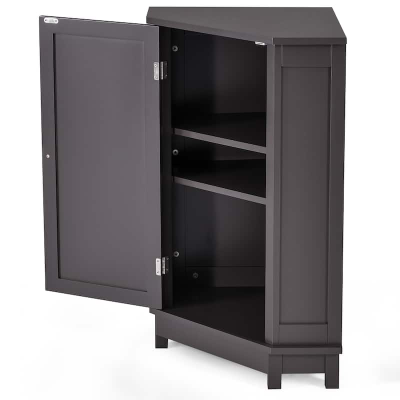Bathroom Corner Cabinet with Adjustable Shelf