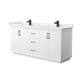 Option White / White Quartz Top / Matte Black Hardware
