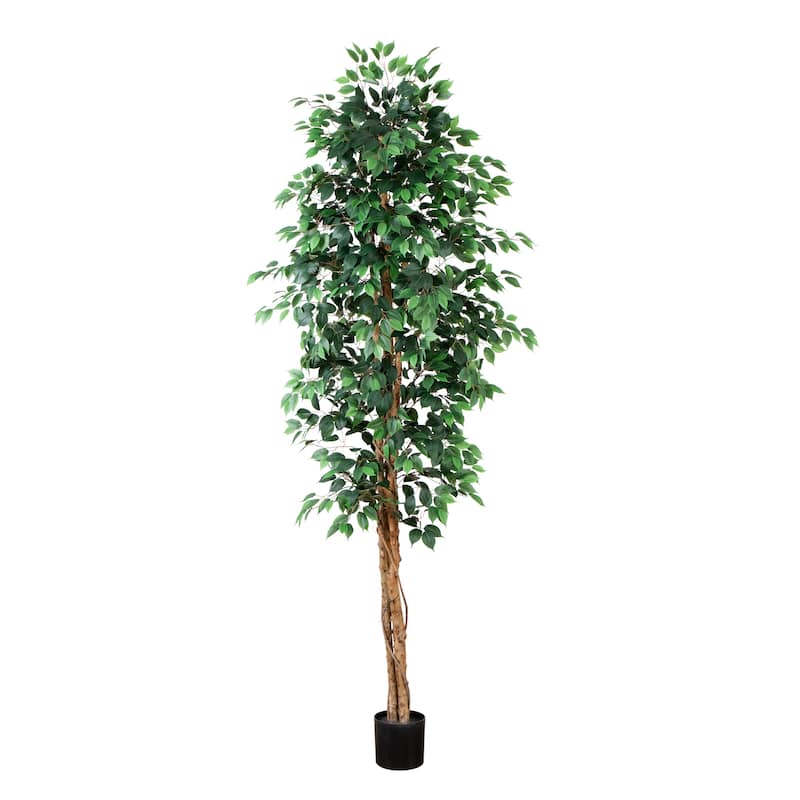 Artificial Potted Ficus Tree - 9'
