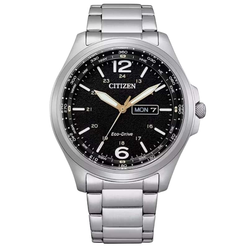 Citizen Men's Eco-Drive Black Dial Watch - AW0110-58E - 6 (36)