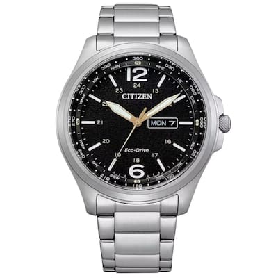 Citizen Men's Eco-Drive Black Dial Watch - AW0110-58E - 6 (36)