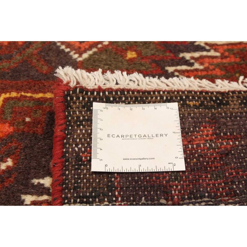 ECARPETGALLERY Hand-knotted Andelz Red Wool Rug - 4'1 x 6'3